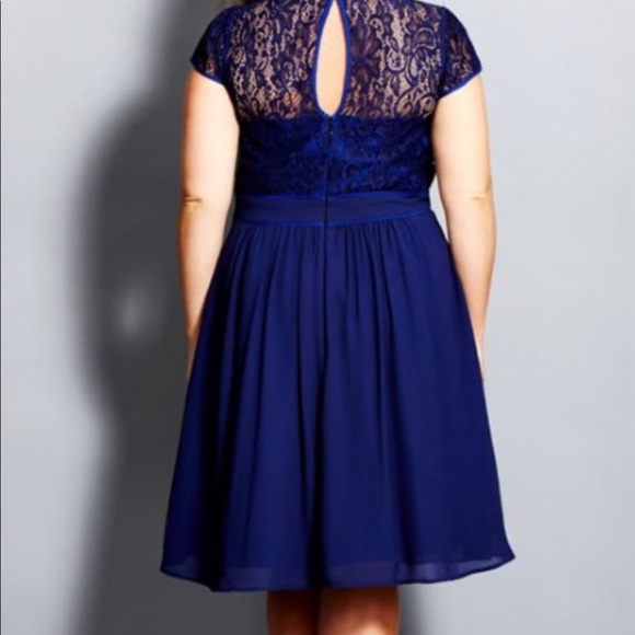 City Chic romantic rosa dress - Picture 3 of 8